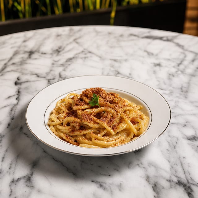 Bucatini Aglio E Olio.