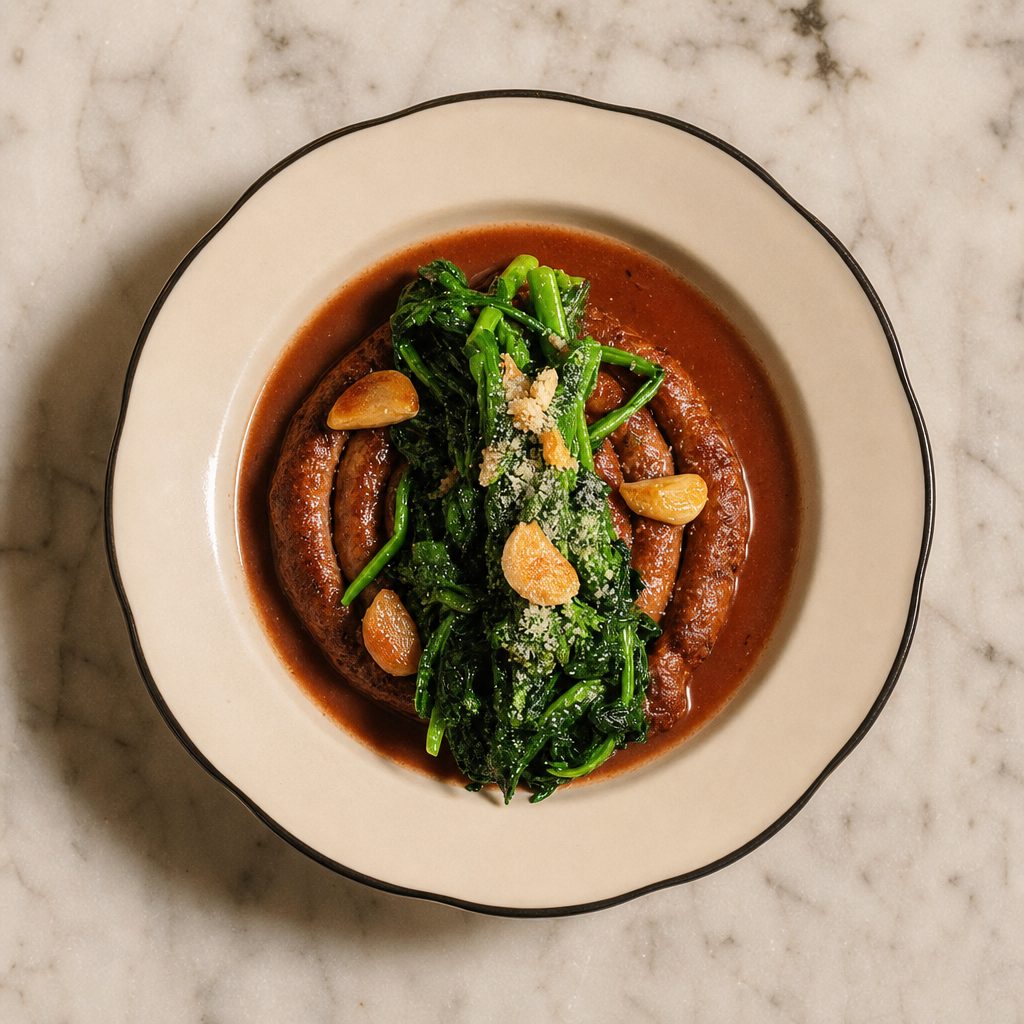 Sausage Broccoli Rabe.