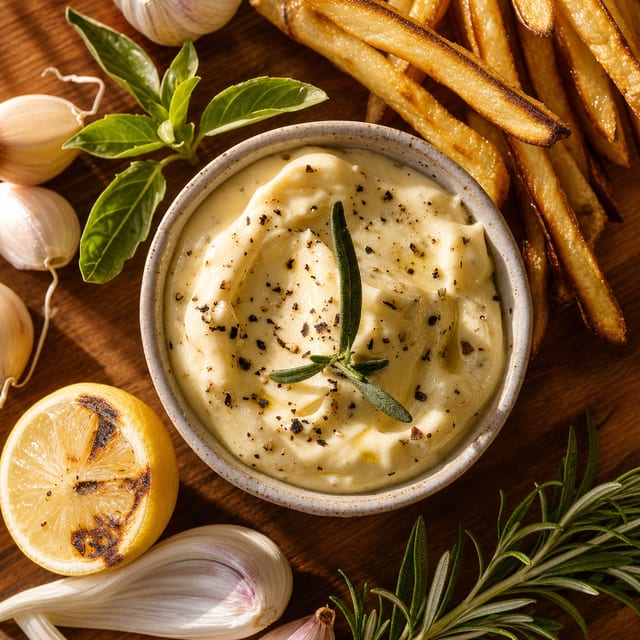 Side Garlic Aioli.